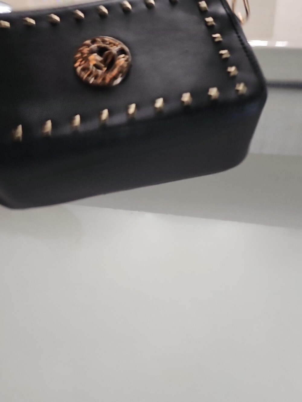 Valentino Black Crossbody Bag with Gold Hardware - Picture 11 of 12
